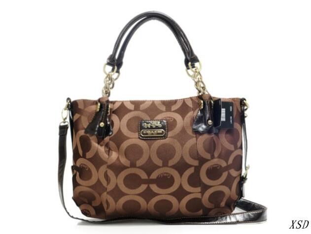 Coach Legacy Chain Logo Large Coffee Totes EIP - Click Image to Close